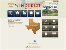 Tablet Screenshot of ci.windcrest.tx.us